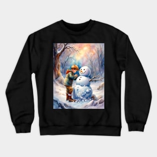 Building a snowman Crewneck Sweatshirt